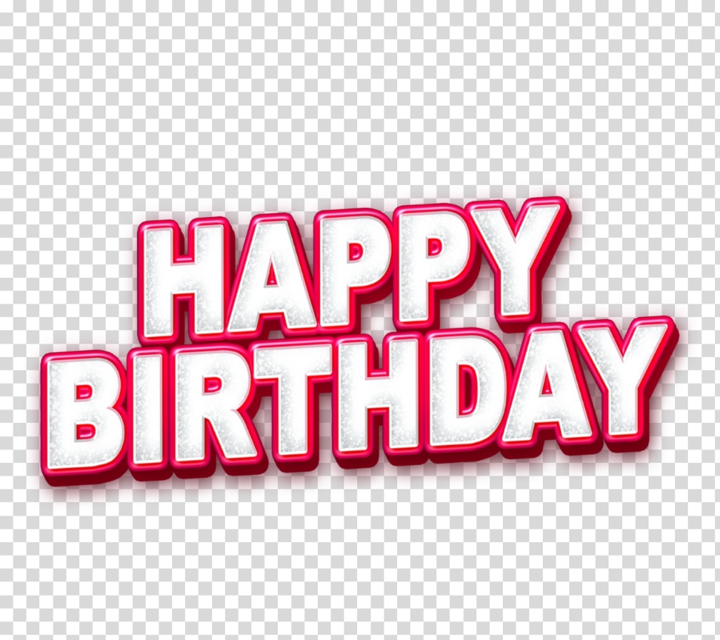 Birthday editing text PNG image download 