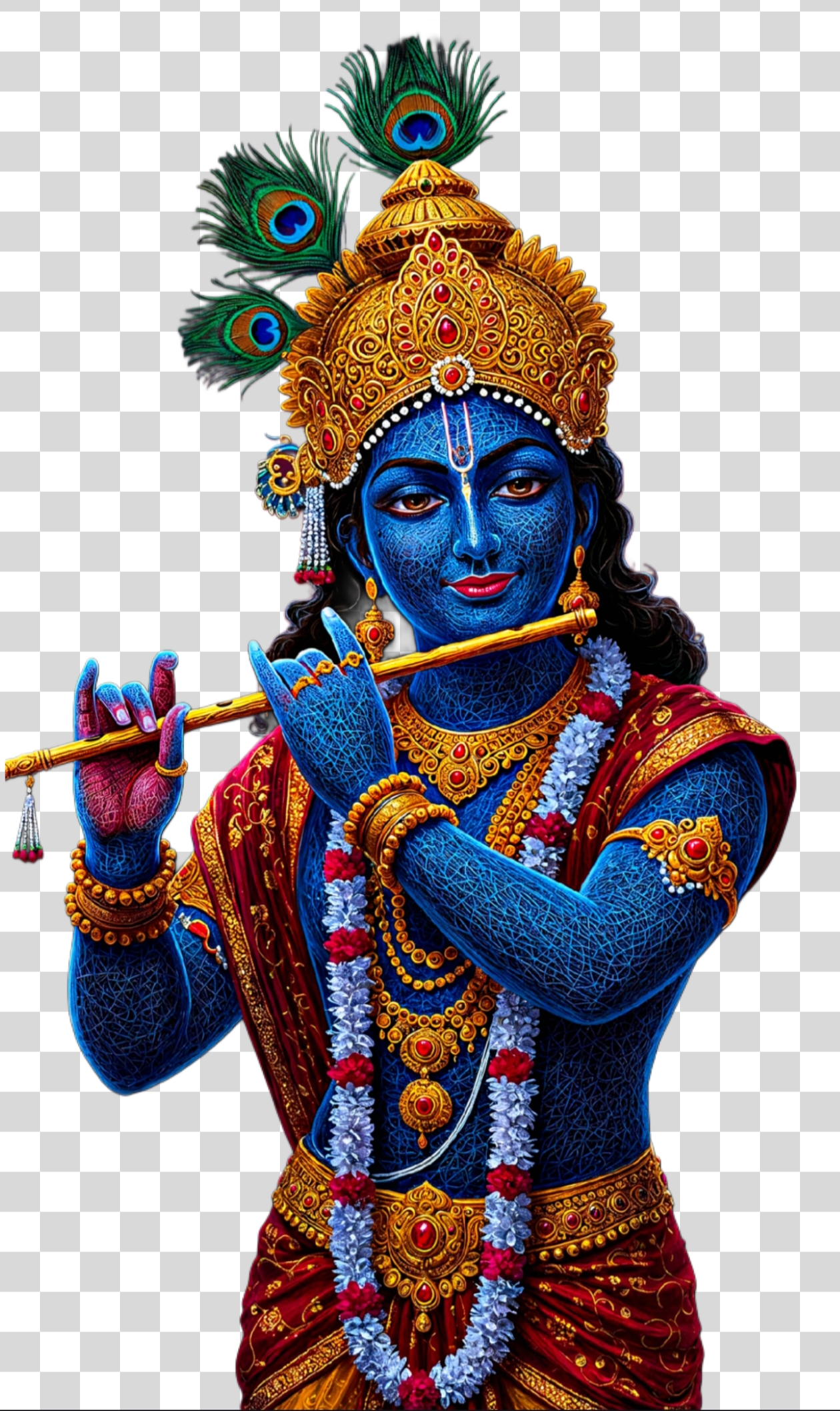 Lord Krishna PNG high quality Transparent image download 